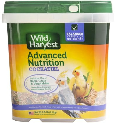 Wild Harvest WH-83541 Wild Harvest Advanced Nutrition Diet for Cockatiels, 4.5-Pound