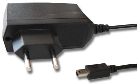 vhbw Ladegerät 110-240 V kompatibel mit Mitac Mio A201, A501, A700, A701, A702, A710, C220, C250, C320, C510, C520, C520t Navigationsgerät