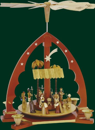 16133 - Pirámide de Navidad con Montes minerales Richard Vasos Jabones Nacimiento Cristo Naturaleza