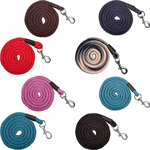 HKM 547044 Strick Aachen mit Karabinerhaken, Länge 180 cm, rot