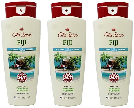 Old Spice Fresh Collection Fiji Scent Men's Body Wash 16 Oz (Pack of 3) by Old Spice [Beauty] (English Manual)