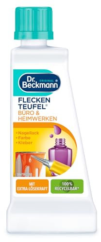 Dr. Beckmann Fleckenteufel Büro & Heimwerken | Spezialfleckentferner gegen Kleber-, Farb- und Kaugummiflecken | 50 ml (1er Pack)
