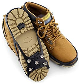Slidefix Schuhspikes Easy M, 5 Spikes, Größe 36–42, für EIS und Schnee | Elastische Schuhkrallen mit Stahlspikes für besseren Halt auf Eis und Schnee; schnell über Schuhe und Stiefel gezogen.