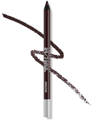 URBAN DECAY 24/7 Glide-On Waterproof Eyeliner Pencil - Smudge-Proof, Long-Lasting, Transfer-Proof, Up to 16HR Wear, Smooth No-Tug Formula, Demolition (Matte Deep Brown) - 0.04 oz
