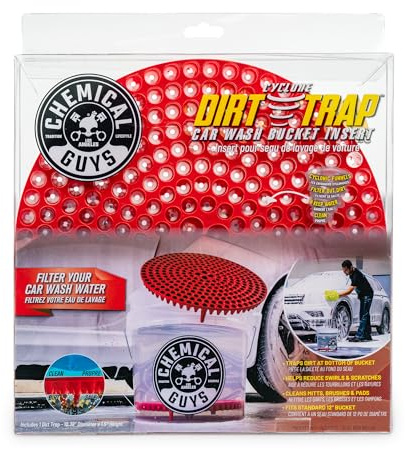 Chemical Guys Cyclone Dirt Trap Car Wash Bucket Insert (Red) | Red