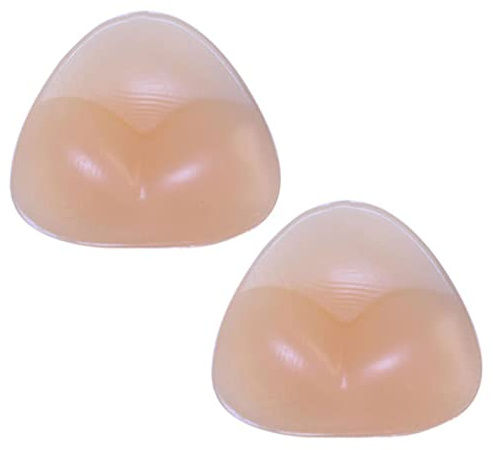 Sujetador y Bikini Gel Insertos para Verano Impermeable Silicona Triángulo Push-Up Pecho Almohadillas Traje de Baño y Sujetador Insertos para Mujer Transparente