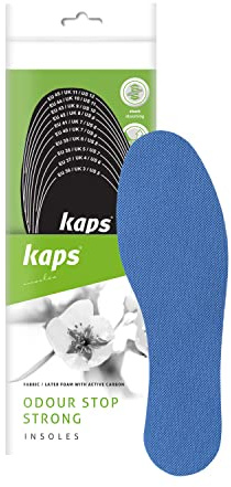 Kaps Blocca Odori Forti – Suole per le Scarpe Ultra Efficaci che Assorbono Gli Odori con i Carboni Attivi, Eliminano Ogni Cattivo Odore, Taglia Unica, Tagliabili