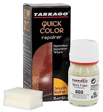 Tarrago, Crema colorante per Scarpe Quick Color, Unisex, 25ml, Grigio (Grey (Oyster 602)), M-L