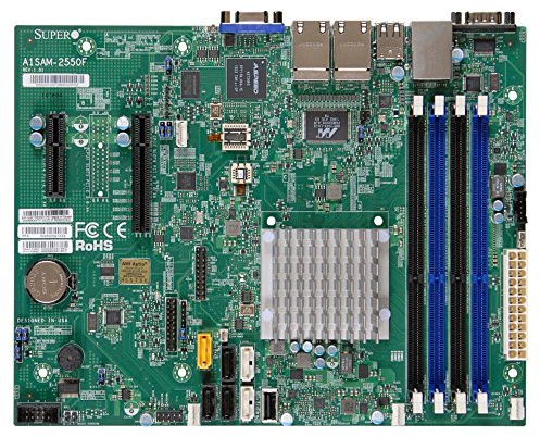 Supermicro A1SRM-2558F-O Micro ATX Intel Atom C2558 Processor DDR3 1333 MHz Motherboard and CPU Combo