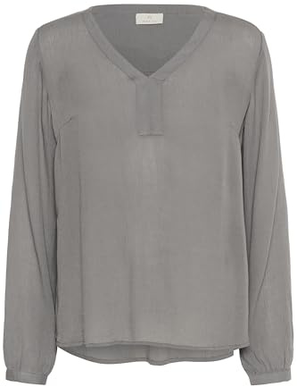 Kaffe Dam lös passform blus bärnsten L/S blus – MIN 2