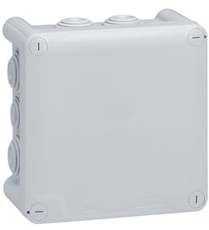 092032 Boîte De Dérivation Carrée Plexo Dimensions 130x130x74mm - Gris Ral 7035 - Legrand