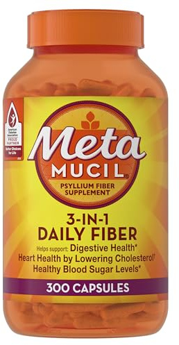 Metamucil Psyllium Fiber Capsules 300 Count