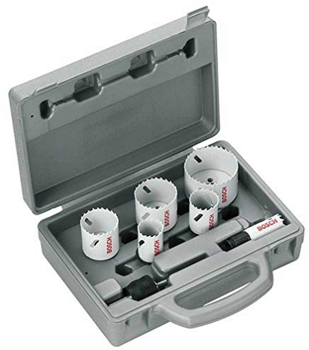Bosch Accessories Coffret de 6 Scies Trépan HSS BiM Progressor for Wood & Metal Set Installations Sanitaires (pour l'acier inoxydable et métal, Ø 20-64 mm, Accessoire pour Perceuses)