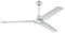 Westinghouse Lighting Industrial Ventilador de Techo, 62 W, Acabado en Plata con aspas Plateadas