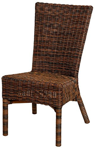 korb.outlet Esszimmerstuhl Sandy aus Rattan Farbe Zebrano DE