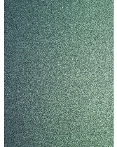 Dekorative Grußkarte, Perlgrün, dezenter Glanzeffekt, doppelseitig, 290 g/m², 10 Stück