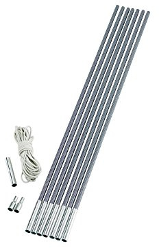 Outwell Stangen-Set 11.0 mm Duratec, Grey, 11 Abschnitte à 65 cm, 650019