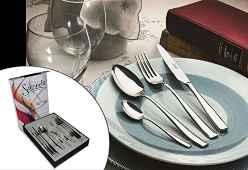 Salvinelli - Servizio posate 24 pz. in acciaio inox modello FLOW CL24FL
