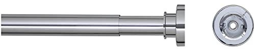 Sealskin Teleskop Duschvorhangstange 80-130 cm, Klemmstange aus Aluminium für Dusche und Badewanne, Farbe: Chrom-glänzend, Durchmesser: 28 mm, Montage ohne Bohren