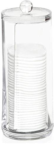 Relaxdays ORION Behälter Organizer für Wattepads Wattestäbchen Wattepadspender Kosmetik Aufbewahrungsbox