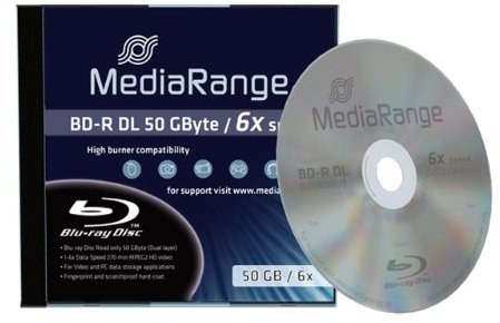 3 MediaRange Bluray Rohlinge BD-R 50GB 6x Jewelcase