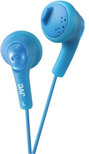 JVC HA-F160-A-K Peppermint Blue Gumy Ear Bud Headphones