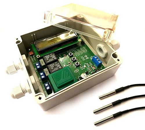 Temperaturdifferenzsteuerung für Solar/Heizung IP65 Gehäuse/mit LCD/programmierbare Steuerung