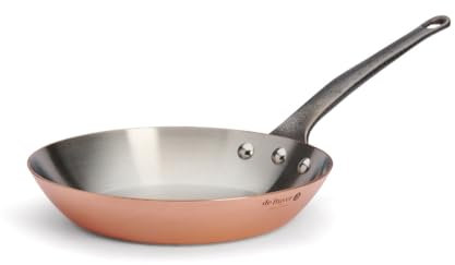 DE BUYER Bratpfanne INOCUIVRE Padella in Rame Manico in ghisa-24 cm-6465.24, 24 cm