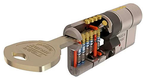 Tesa Assa Abloy - Cilindro Tesa Seguridad T70 30x40 Niquelado Leva Larga
