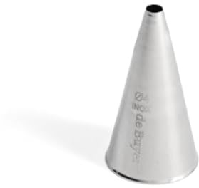 DE BUYER - Douille en INOX Unie - Diamètre 0,4 cm - en INOX, Idéale pour Décorer, Garnir et Remplir, Soudure pour Hygiène Parfaite, s'adapte aux Poches Pâtissières | En Inox, Idéale pour Décorer, Garnir et Remplir, Sans Soudure pour Hygiène Parfaite, S'Adapte aux Poches Pâtissières