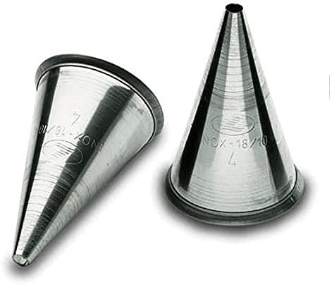 LACOR 68908 - Pack 6 Boquilla Redonda Acero Inoxidable 8cm - Cocina | En acero inoxidable, para un uso práctico y profesional en cocina; ideal para cocina profesional y uso diario en casa