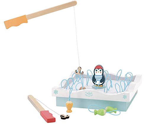 VILAC - Michelle Carlslund – Memory-Spiel – Findet die Fische, die mit der Angelrute verbunden sind – aus Holz – ab 3 Jahren, Glagla