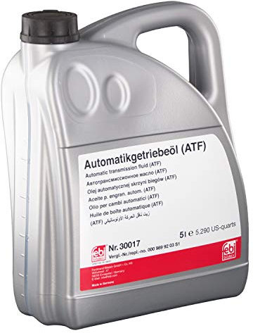 febi bilstein 30017 Automatikgetriebeöl (ATF) in automatischen Getrieben, Wandlern und Hydrolenkungen , 5 Liter