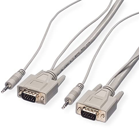 ROLINE Cavo Composito VGA con connettore Audio m su connettore VGA m, 20m