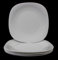 Bormioli Rocco Soft Squared Parma Dinner Plates in Brilliant White (6 Pieces)