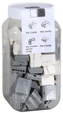 ViD Steckklemmen I Verbindungsklemmen GRAU- Box 1-2,5 mm² 130 Stück