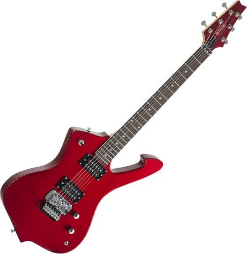 Rocktile MG-3012 Sidewinder Metallic Red, Allgemein, Modell: MG-3012 | Serie: Rocktile Heavy, Gewicht: ca. 3, 44 kg, Anzahl Saiten: 6, Orientierung: Rechtshänder, Inklusive 2, 5 m Gitarrenkabel