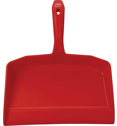 Vikan Red Polypropylene Food Industry Grade Dustpan / Shovel, 330mm Wide