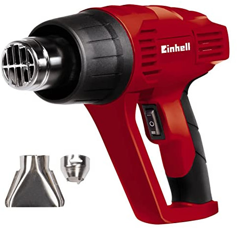 Einhell 4520184 TC-HA 2000/1 Electric Heat Gun | Hot Air Gun With Dual Heat Settings For Paint Stripping, Vinyl Application, Crafts, Resin | Includes Wide and Reducer Nozzles, 2000W