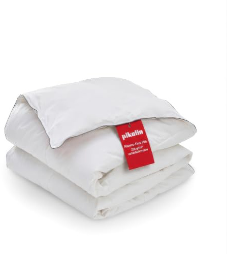 PIKOLIN - Piumino Invernale in Piuma d'Oca 155x200 cm | 220 g/m², Cotone Traspirante | Lavabile in Lavatrice, Comfort e Calore Assoluto | 100% Cotone, Certificato OEKO-TEX | per Letto 100 cm