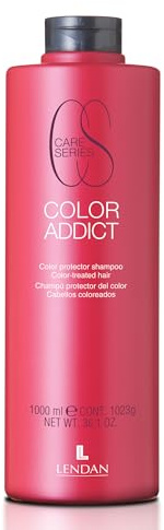 LENDAN - Champú Pelo Teñido - Champú Color Addict - 1000 ml - Evita la Degradación del Color en Cabellos Teñidos - Sella, Protege y Regenera la Cutícula - Melena Brillante y Suave
