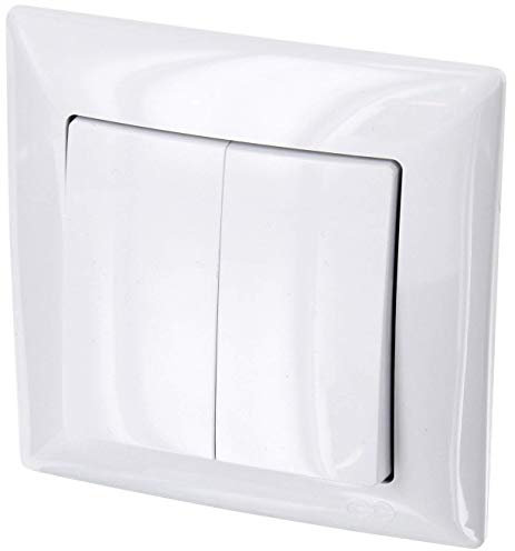 Unterputz Serienschalter, Steckklemme, All-in-One, Serie G1 reinweiß