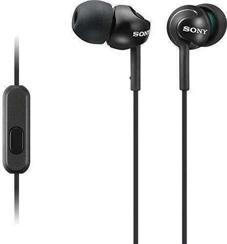 Sony MDREX110AP/B In-Ear Binaural Wired Black Mobile Headset Mobile Headset (Binaural, In-Ear, Black, Universal, Wired, 1.2 m)