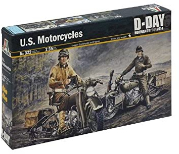 Italeri 510000322 – 1:35 U.S. Motorcycles WWII