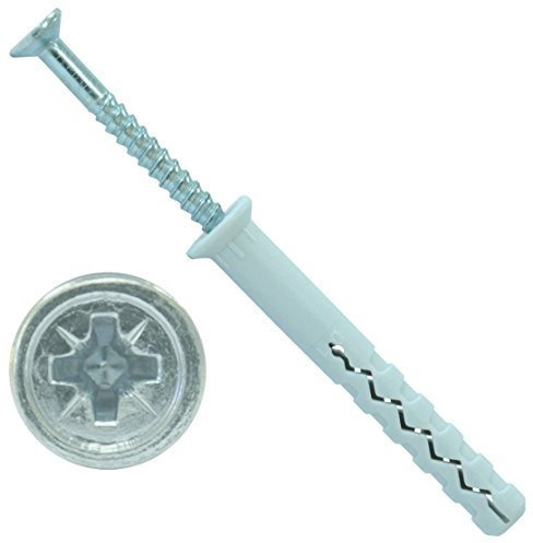 PARCO Lot de 200 chevilles à clou ND 6,0 x 40 mm à tête fraisée galvanisée