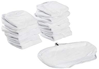 LTWHOME Microfibre Main Floor Cleaning Cloths Mop Pads Suitable for Morphy Richards 9 in 1 720020 720021 720022 720023 720502,2 in 1 70495 Steam Cleaner (Pack of 12)