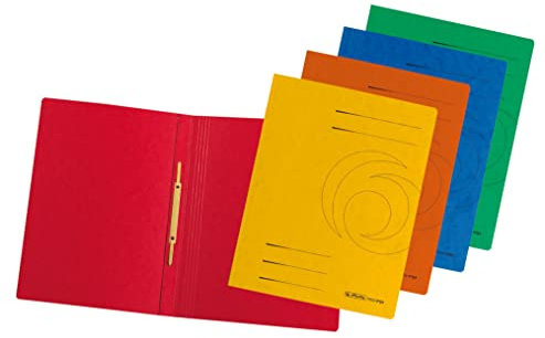 Herlitz A4 Schnellhefter A4 Colorspan farbig sortiert, 10 Stück (10, A4 Schnellhefter)