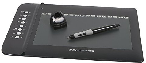 Monoprice Tableta de Dibujo gráfico de 10 x 6.25 Pulgadas con 8 Teclas de Acceso rápido