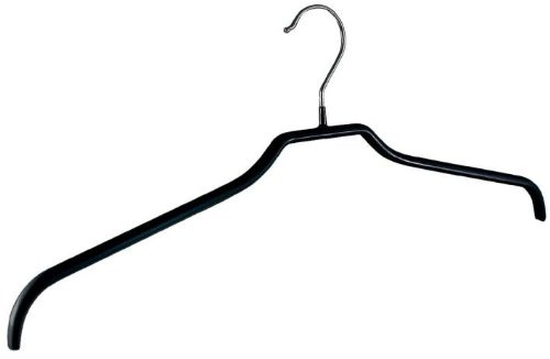 Kleiderbuegel24.de 25 x Metall-Kleiderbügel 40 cm rutschhemmend beschichtet