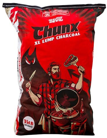 Jealous Devil Chunx XL Lump Charcoal, 100% All Natural BBQ Hardwood